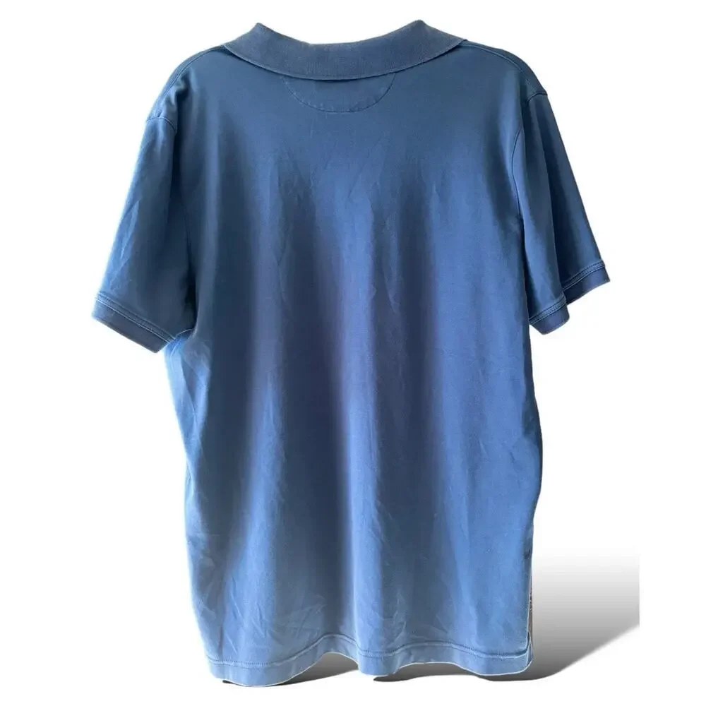 Banana Republic Men’s Polo Shirt XL Blue Luxury Touch Soft Cotton Blend Casual